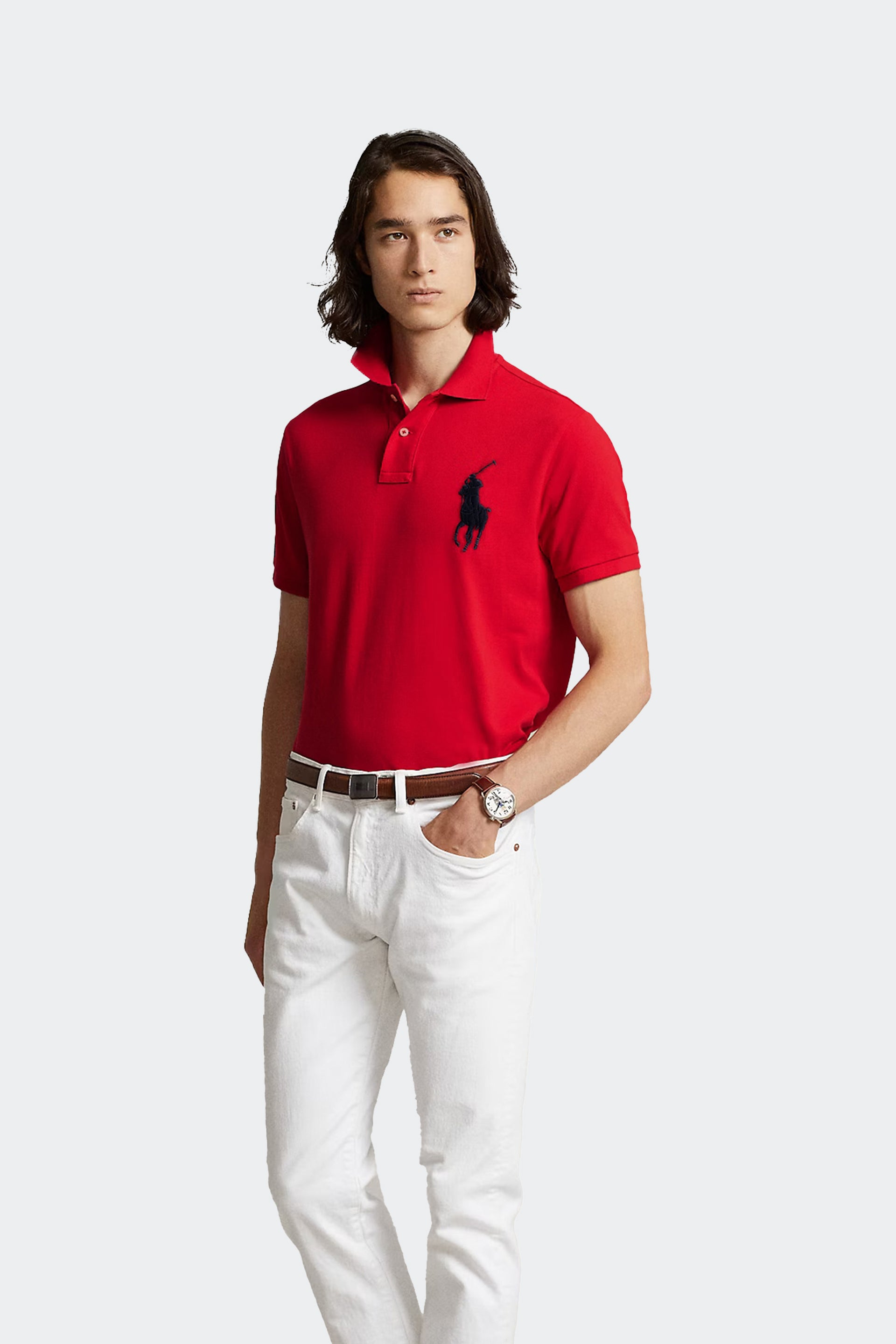 Ḡiordano Polo Shirt-Red