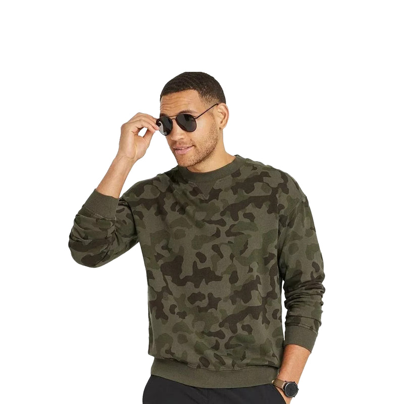 "Classic Comfort Sweatshirts – Camo crew neck"