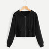 Trendy Girls' Short Zipper Jacket – Style Meets Comfort