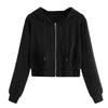 Trendy Girls' Short Zipper Jacket – Style Meets Comfort