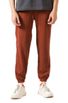 Winter Fleece Trousers for Men ( Burnt Orange  )