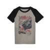 Kaiwaa Printed T-shirt- Light grey & Black
