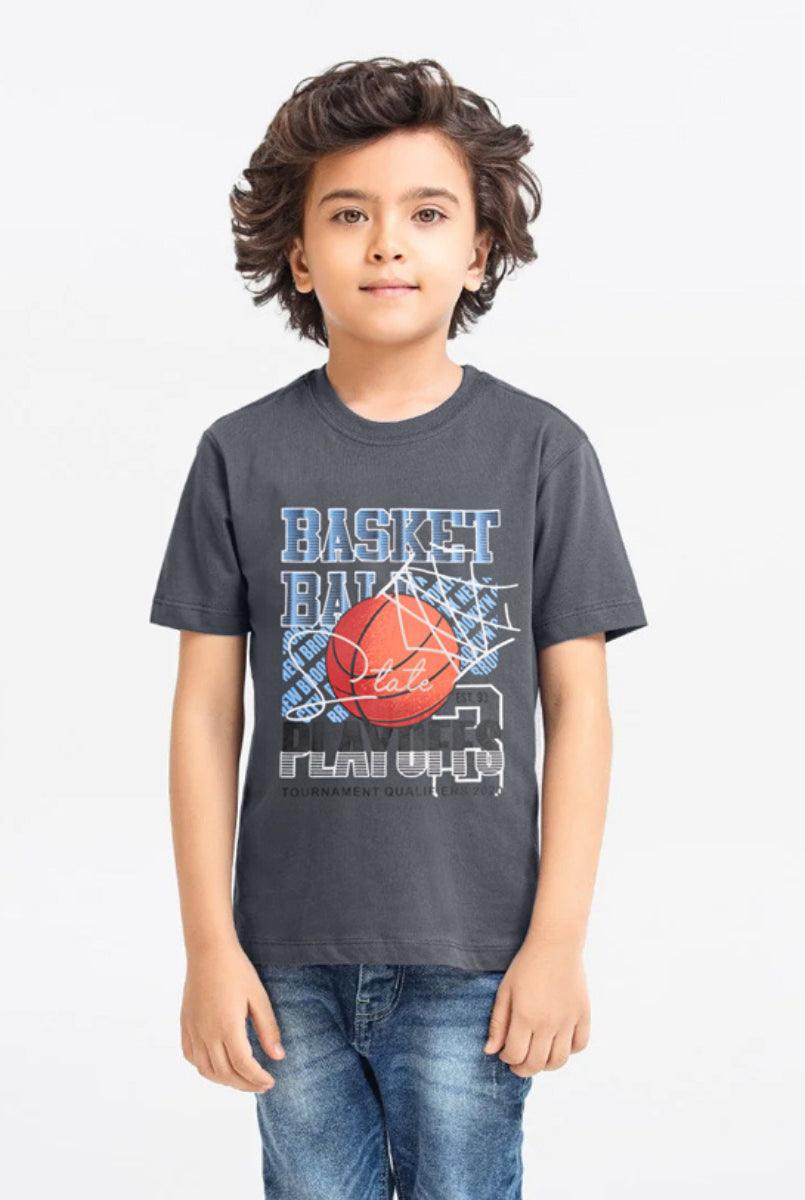 Basket-Ball T-Shirt- Grey