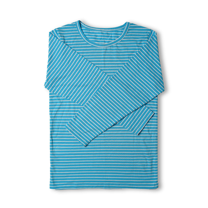Stripe Pyjama Pant-Ice Blue