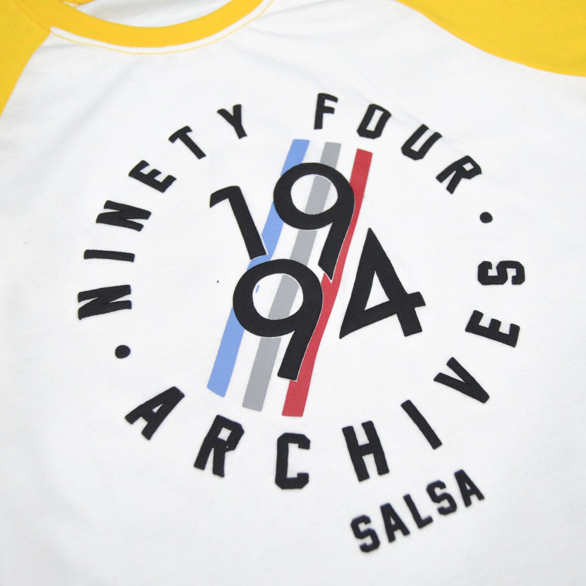 1994 Archives T-Shirt- White & Yellow